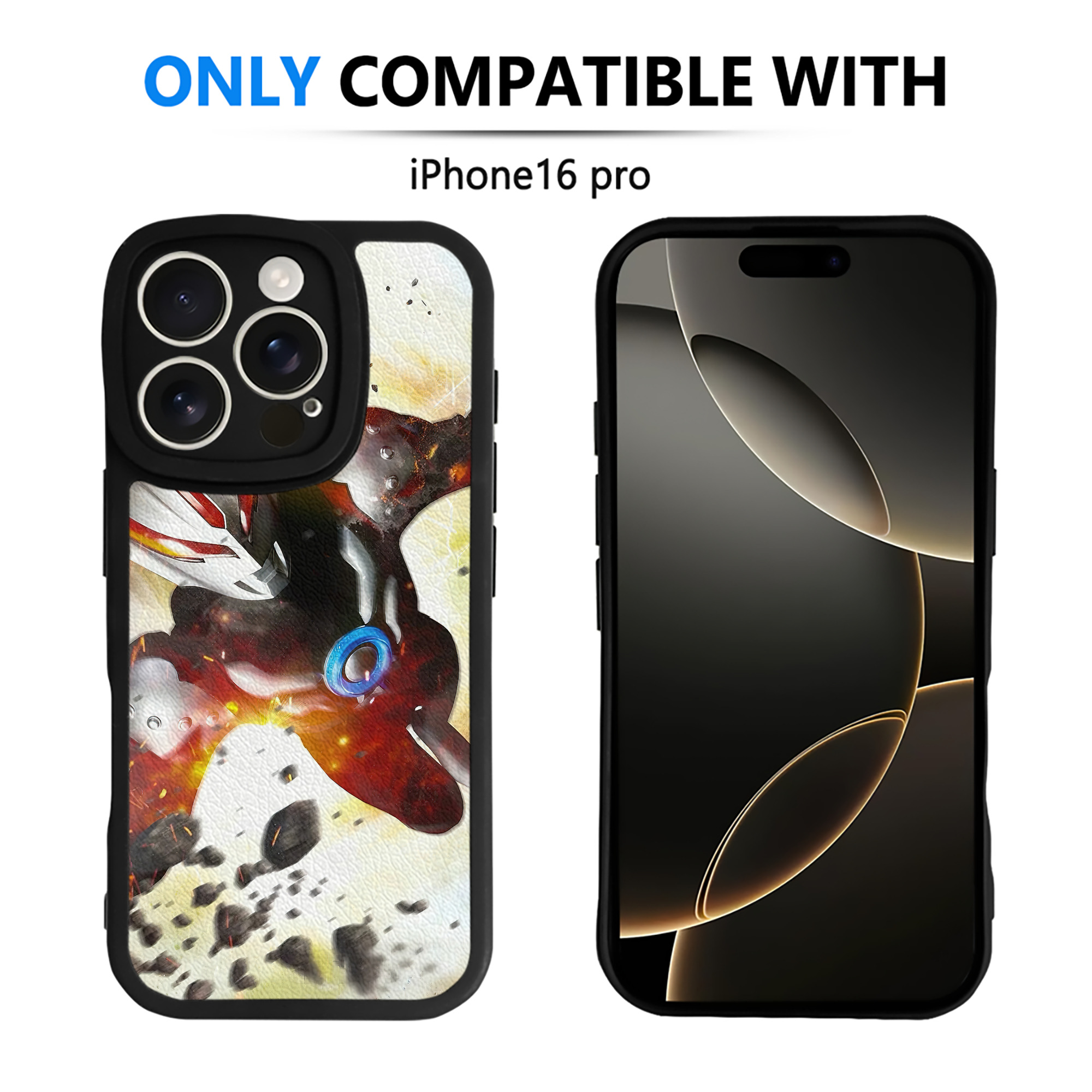 （画像用） ウルトラマン Ultraman 【iPhone 16シリーズ対応】シリコンスマホケース（レザー調） 材質：シリコン